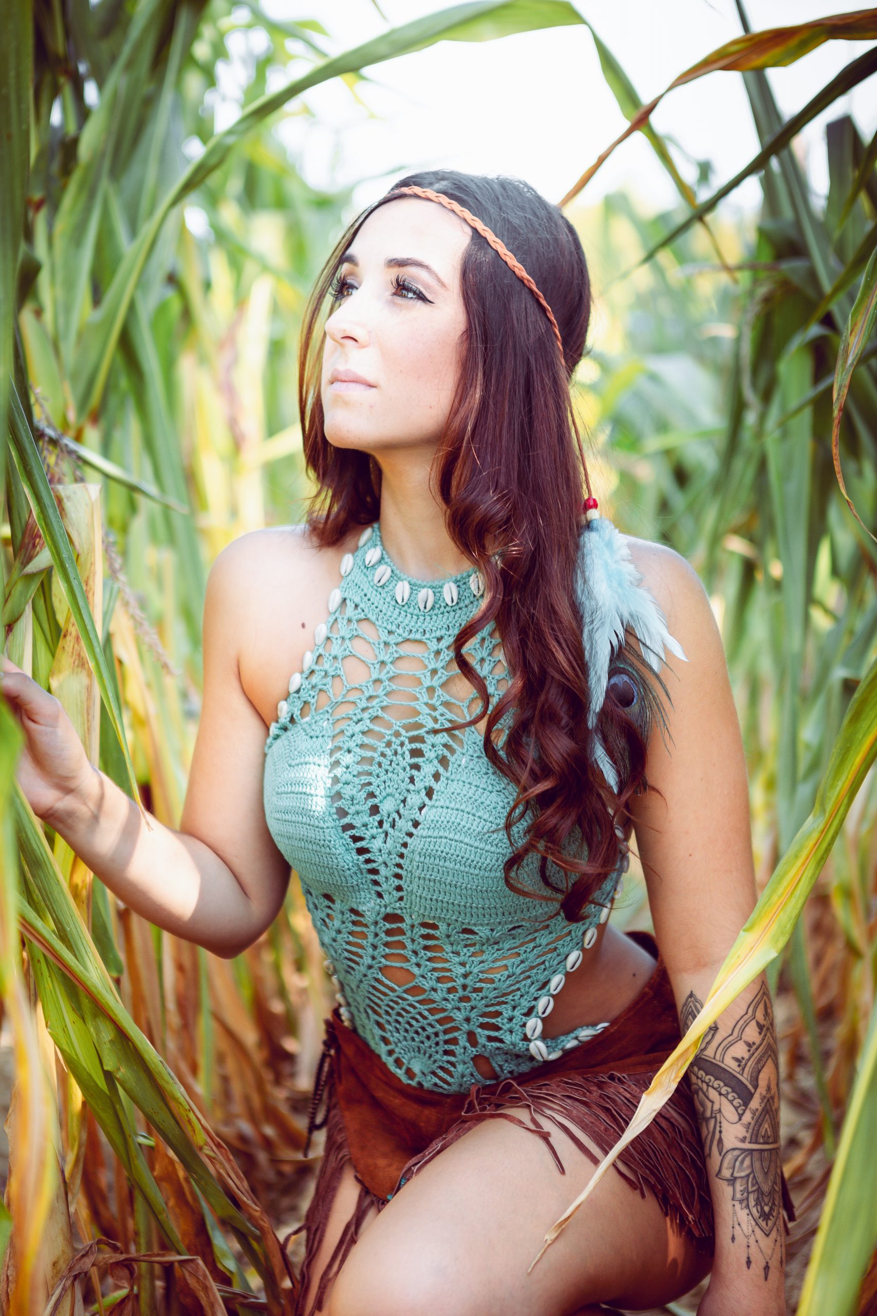 Photo Indienne accroupie